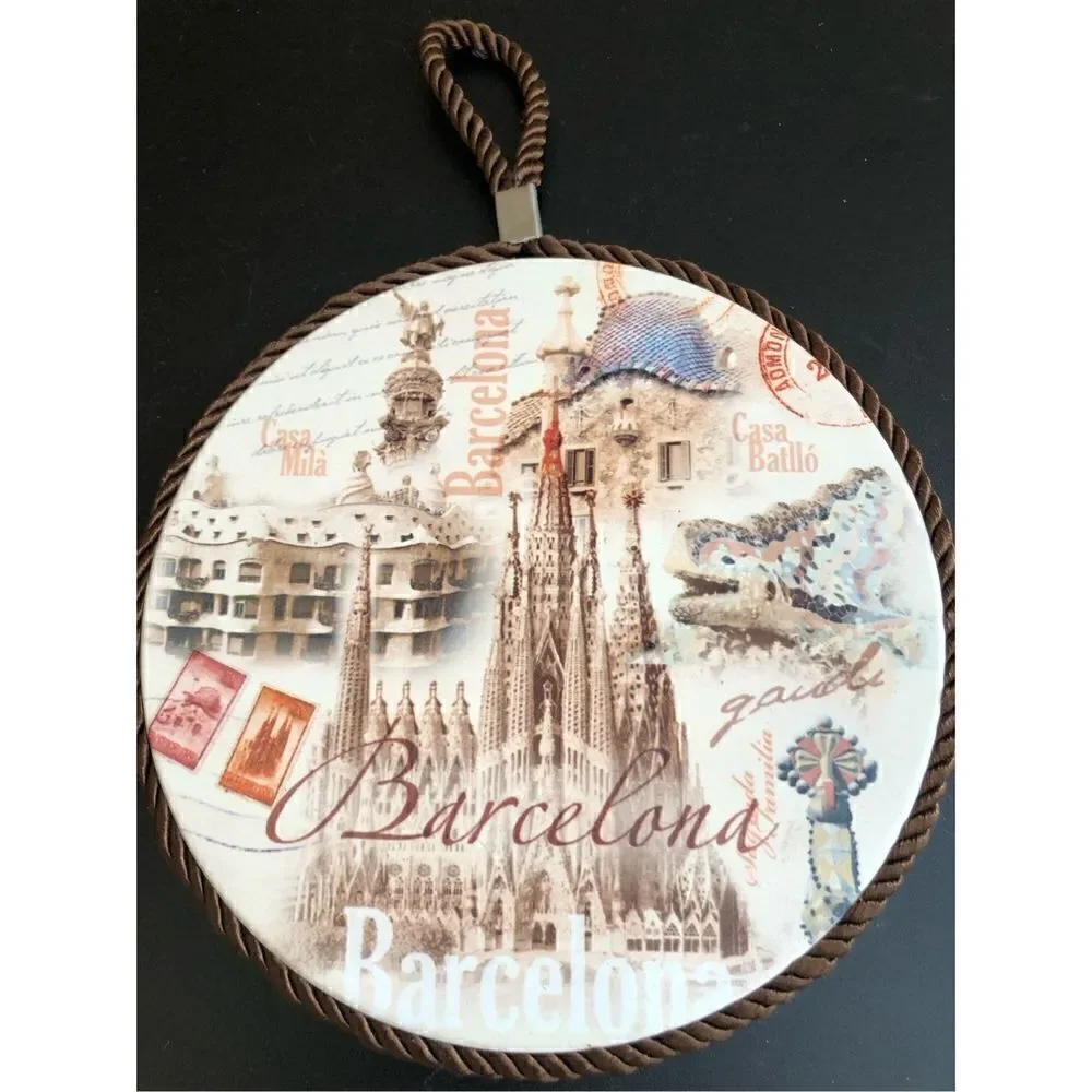 Jumi Two Post Coaster Ceramic Tile Barcelona
